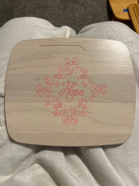 Longaberger 8”x6.75” rectangular Horizon of Hope lid