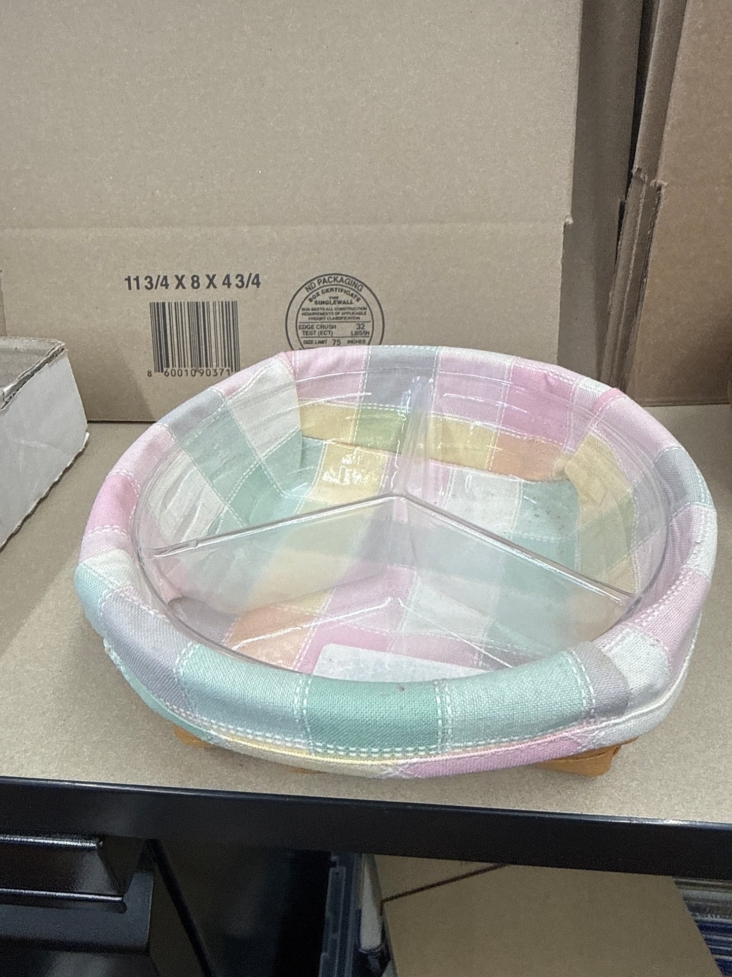 Longaberger small catchall with liner and protector