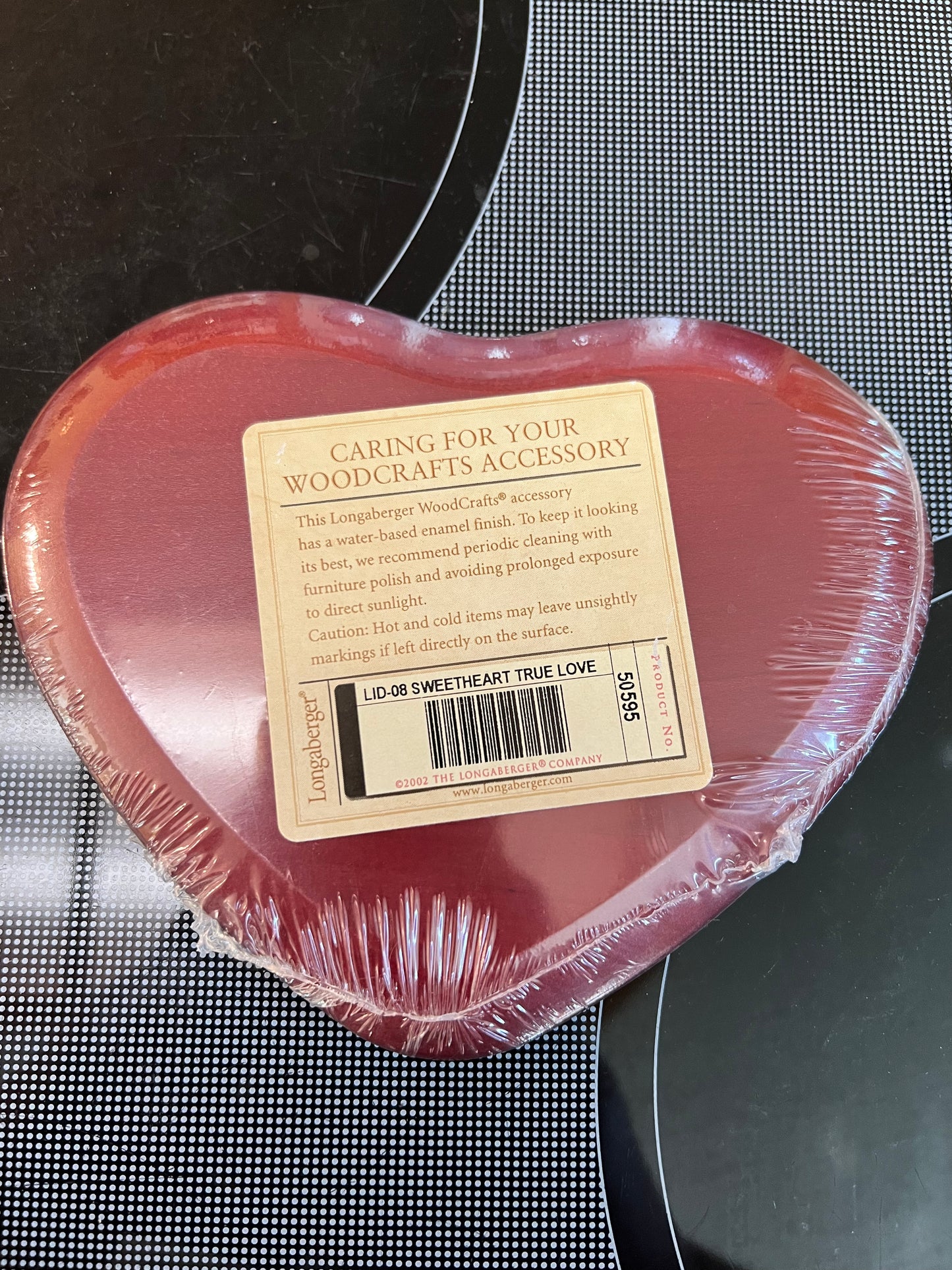Longaberger 08 sweetheart true love lid