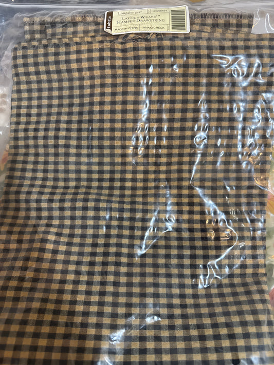 Longaberger lattice weave hamper drawstring