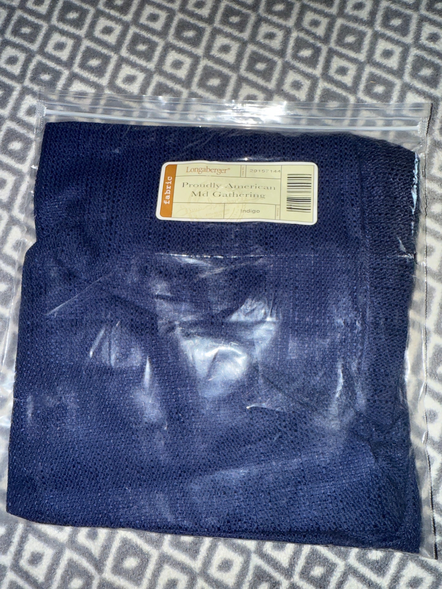 Longaberger Proudly American Medium Gathering Liner in Indigo