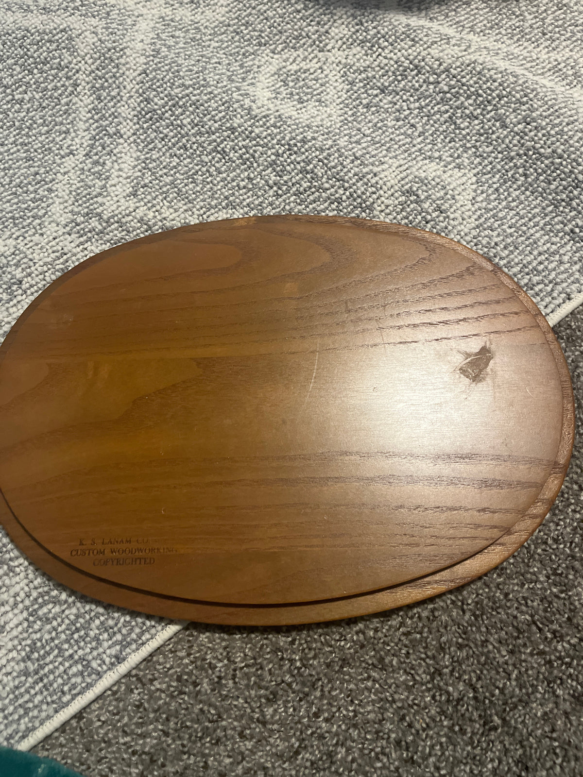 K.S. Lanam 15.5”x11” ovular lid