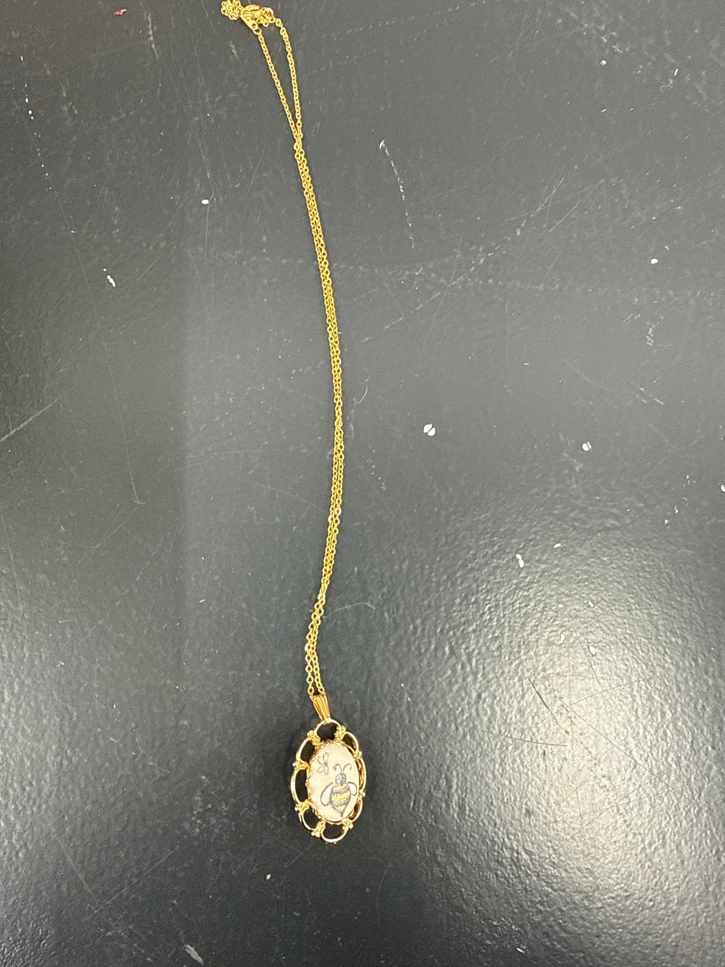 Homestead bee necklace