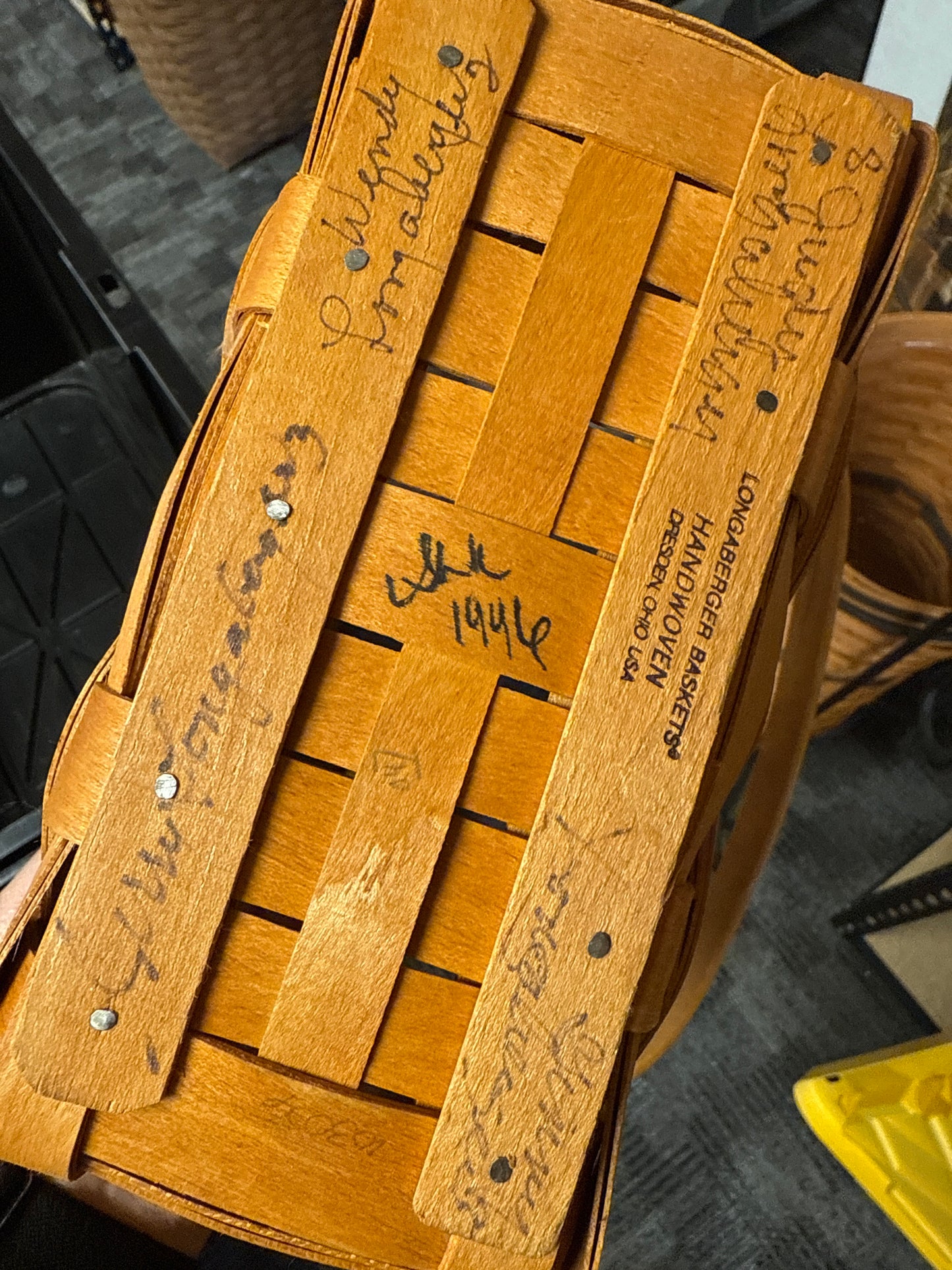 Longaberger Dresden tour basket