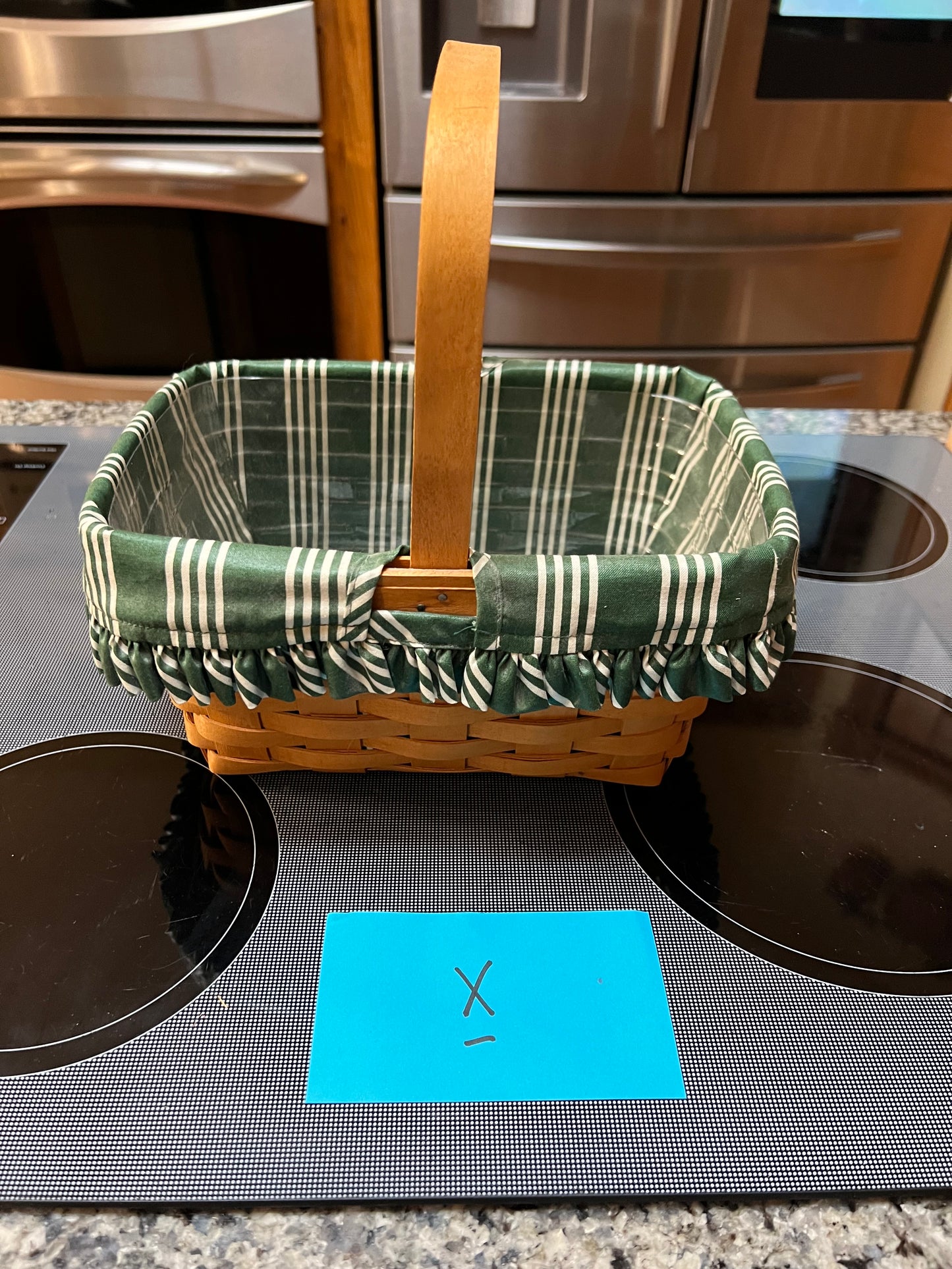 Longaberger Spring Basket with Liner and Protector