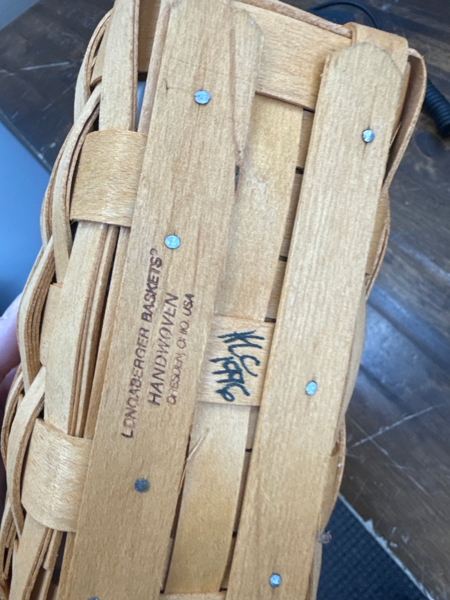 Longaberger Dresden tour II basket with protector