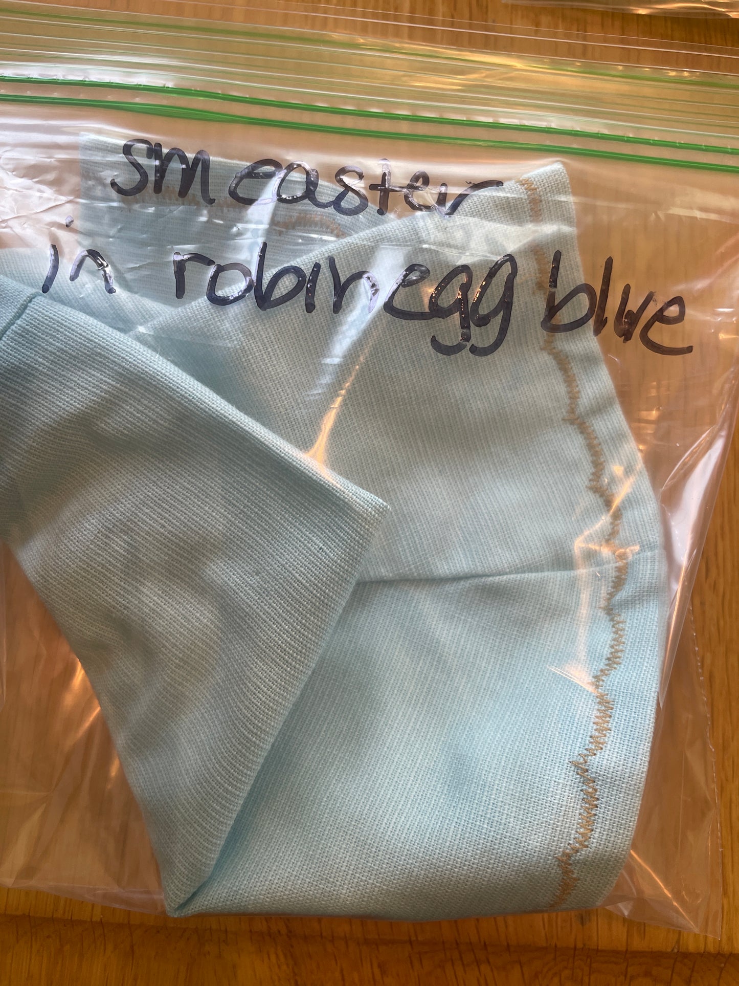 Longaberger small easter liner in robins egg blue