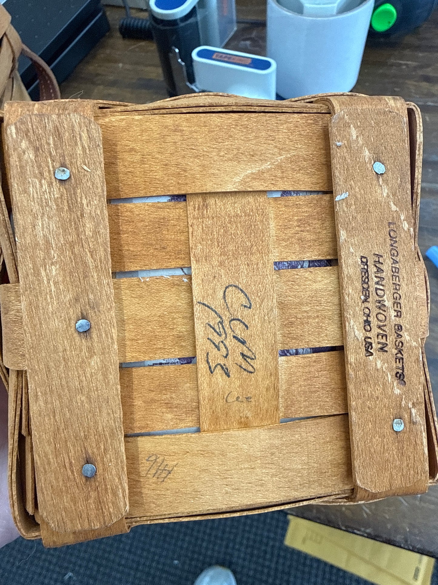 Longaberger sweet basil basket with liner