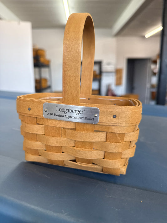 Longaberger 2007 hostess appreciation basket with protector