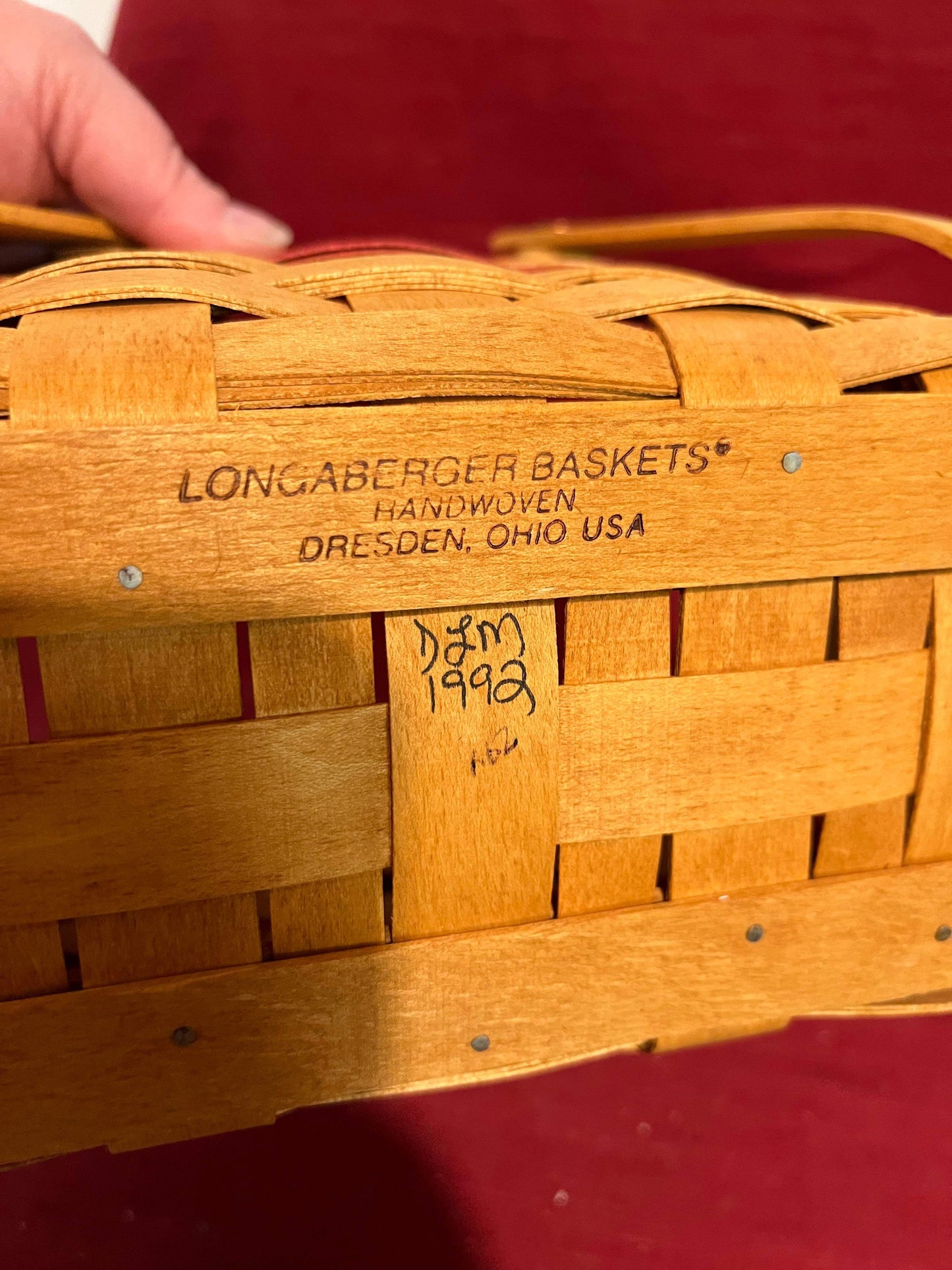 Longaberger Seasons Greeting Basket