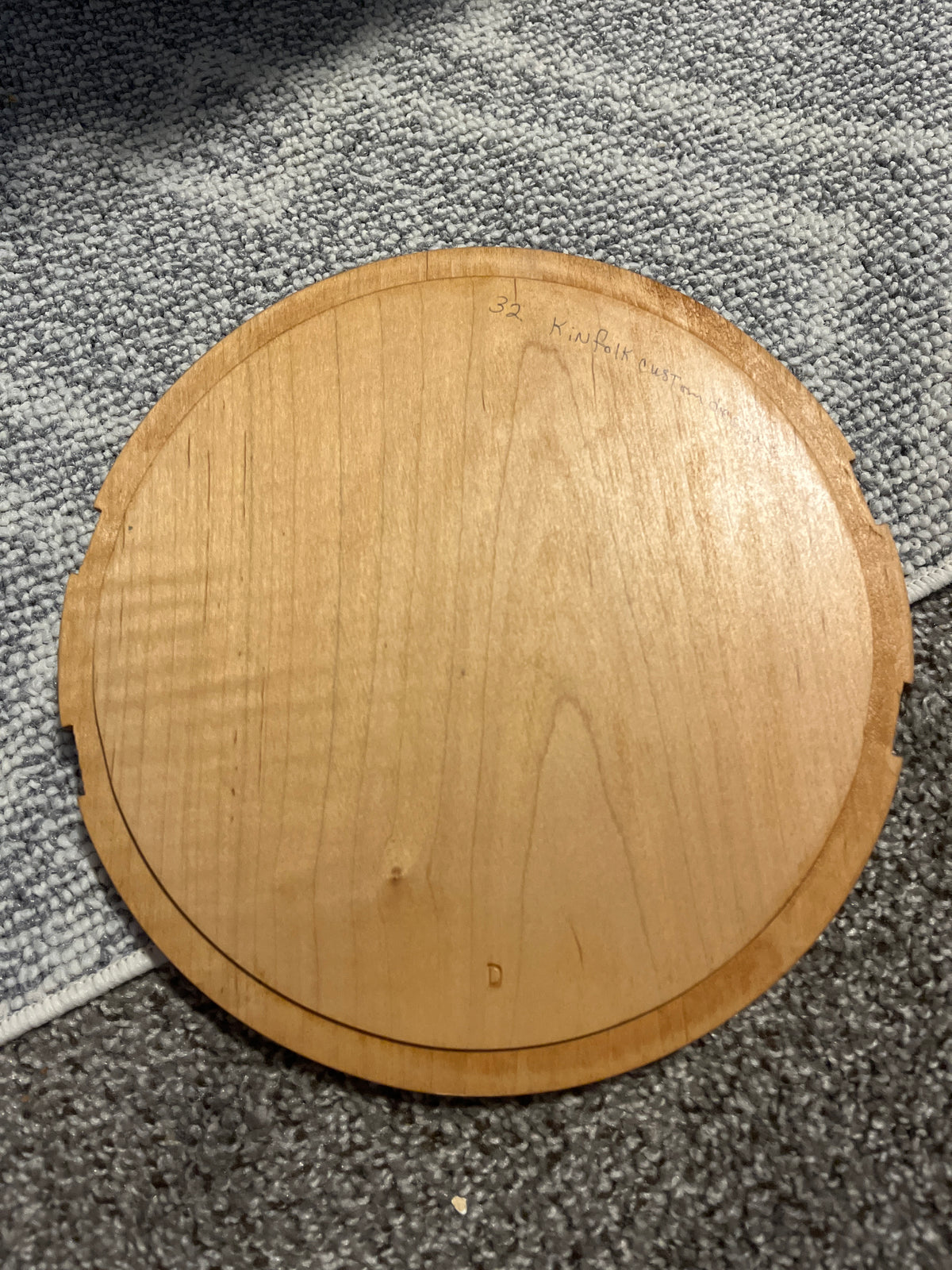 10” round lid w/ bear & doll design