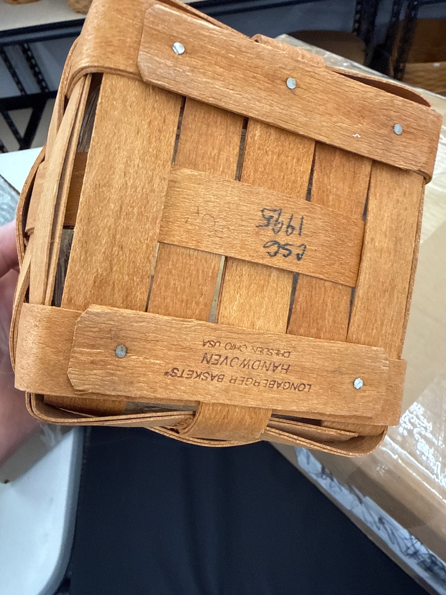 Longaberger medium spoon basket with protector