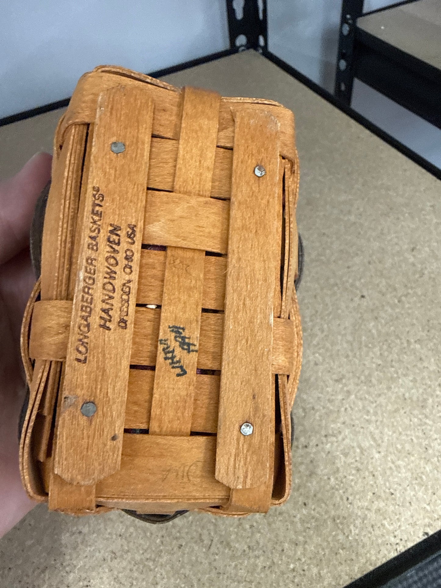 Longaberger Father’s Day business card basket