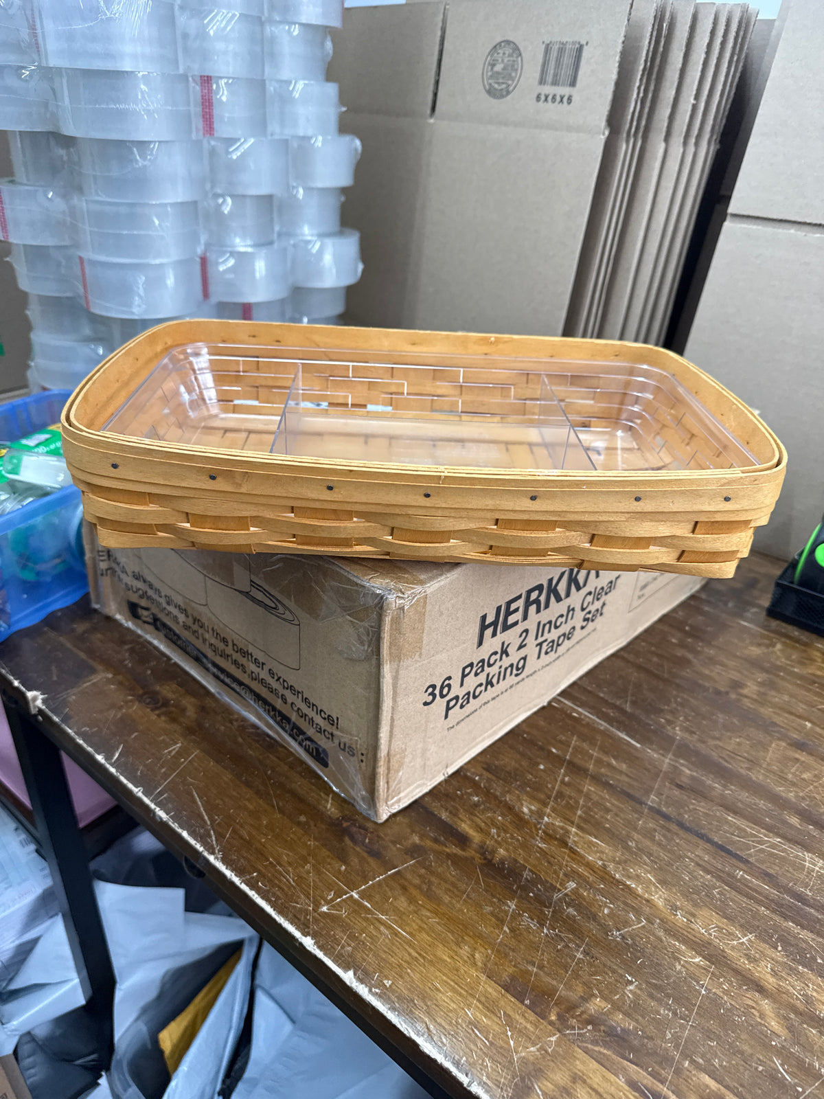 Longaberger serving solutions basket with protector