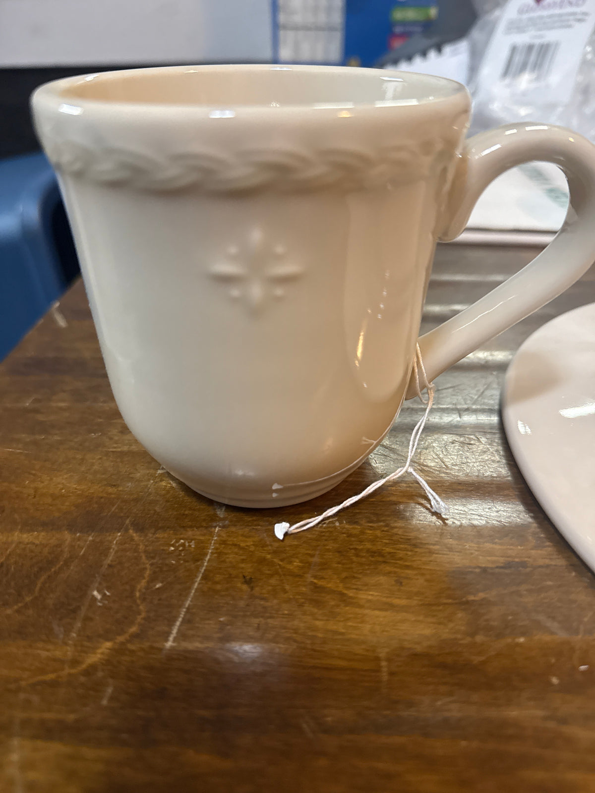 Longaberger at home mug in ivory