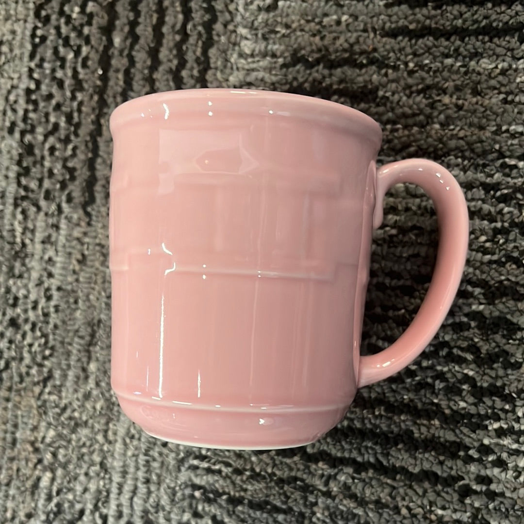 Longaberger Mug in Woven Traditions Horizon of Hope pink