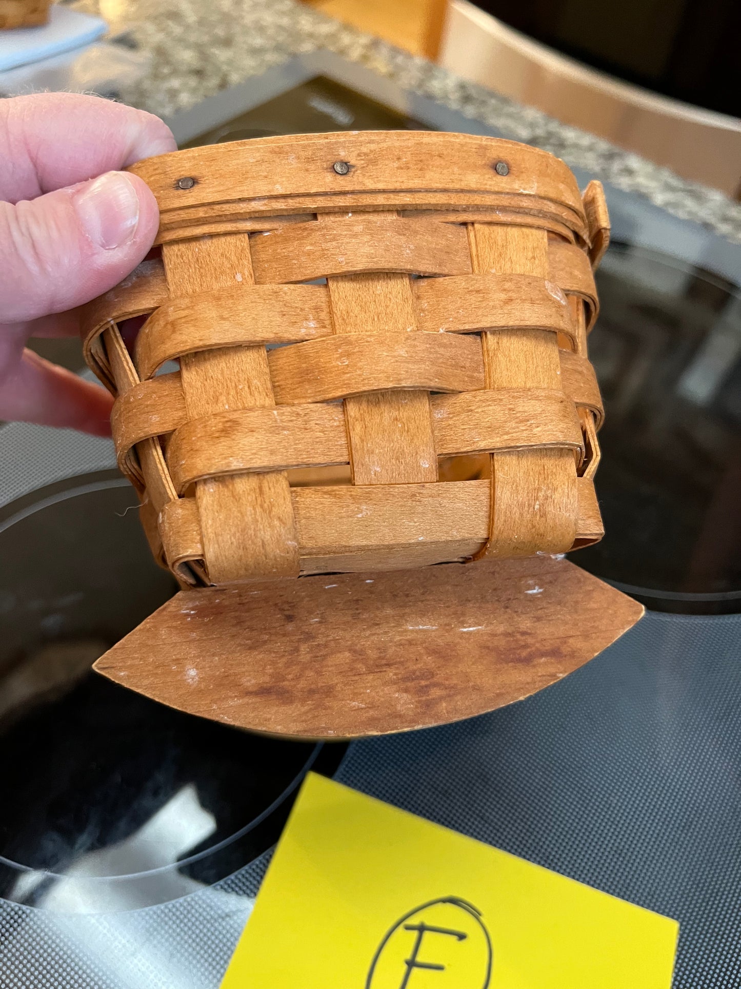 Longaberger mini cradle basket