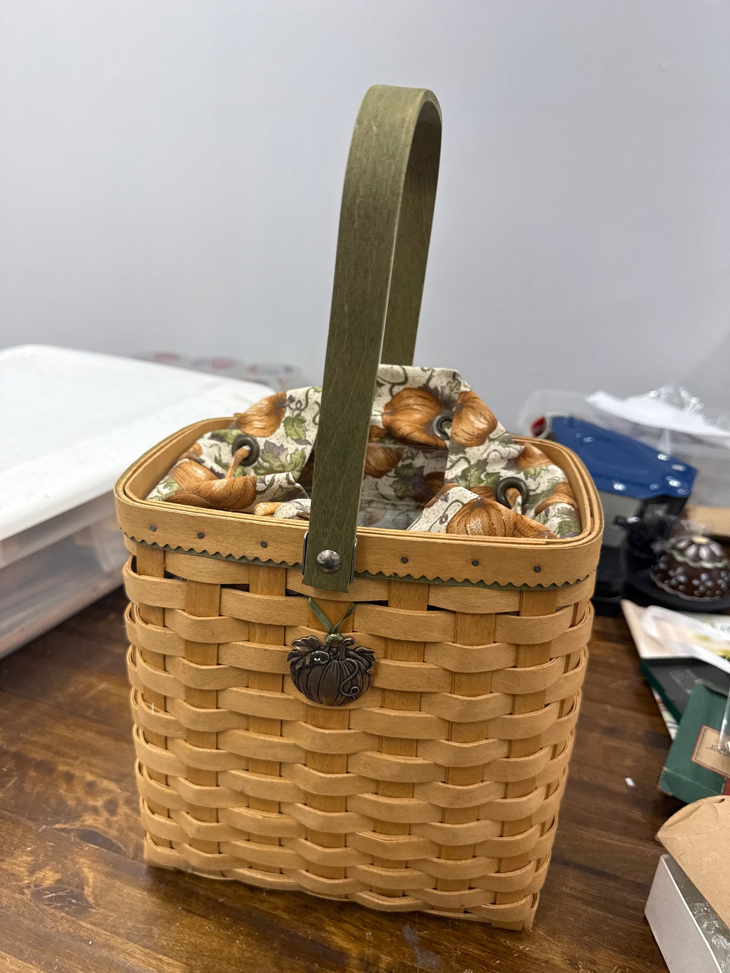Longaberger autumn tote basket