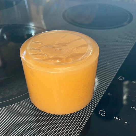 Longaberger Pint Size Pillar Candle in Sunny Peach