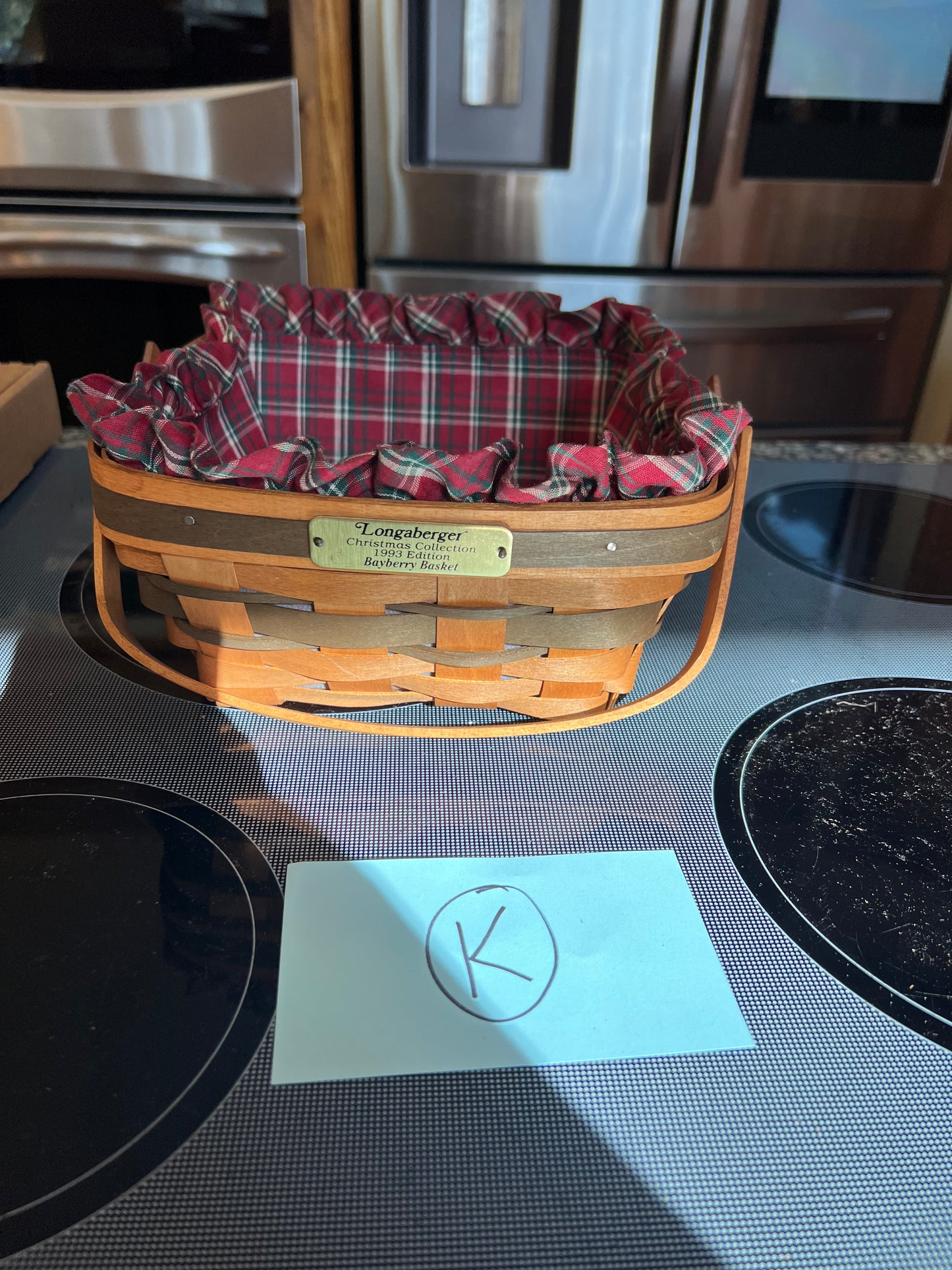 Longaberger Bayberry basket with liner