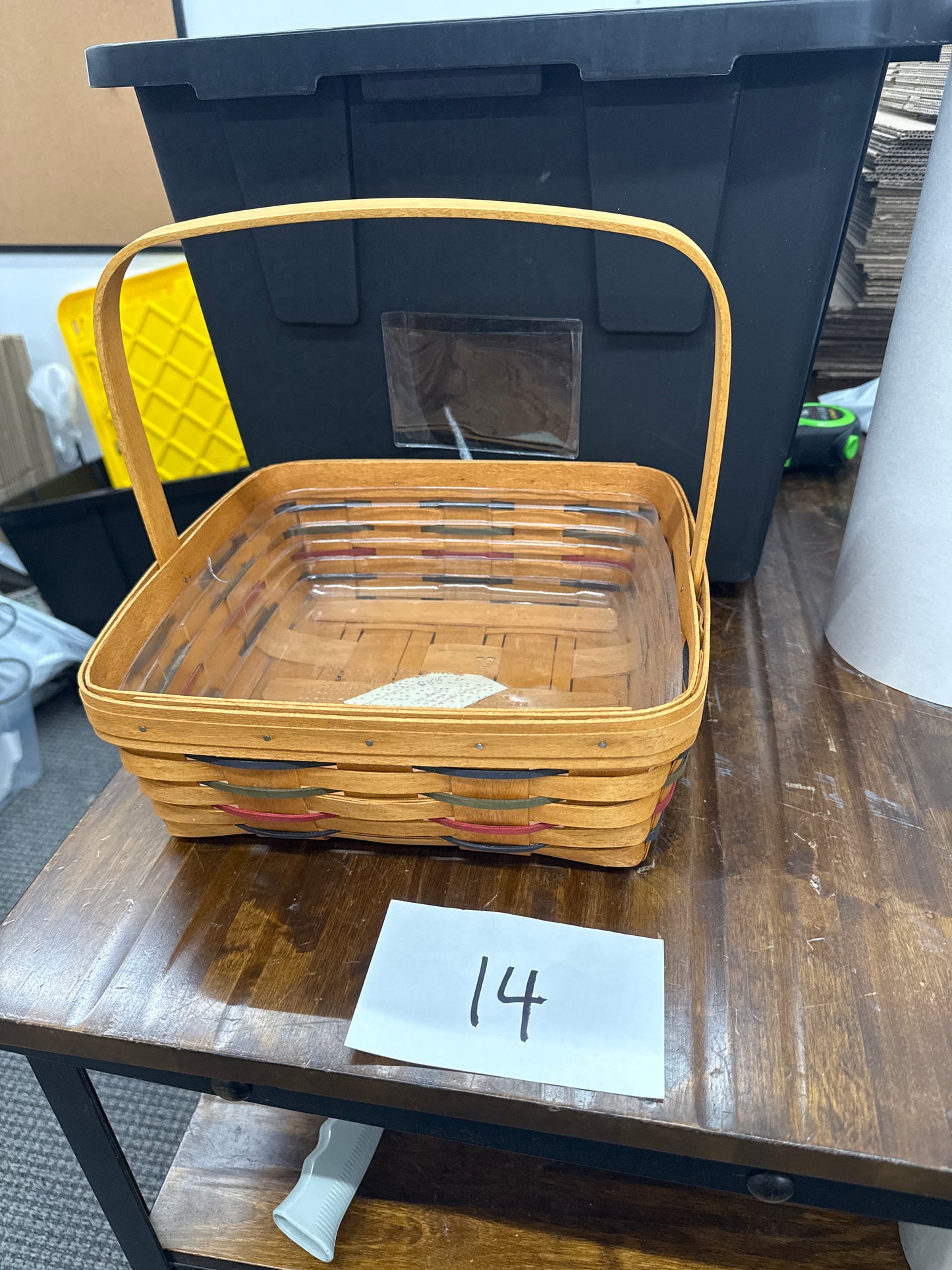 Longaberger pie basket with protector