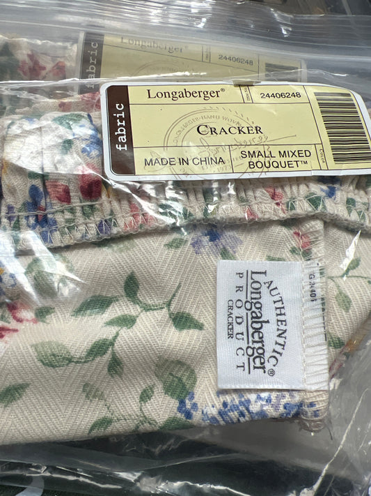 Longaberger cracker liner in small mixed bouquet