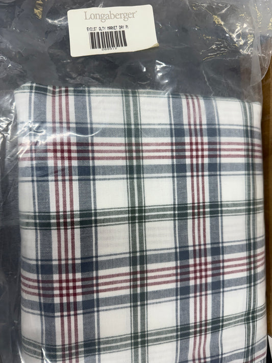 Longaberger 5 yards of market day plaid material