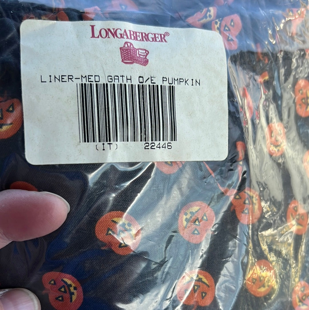 Longaberger medium gathering over the edge liner in pumpkin