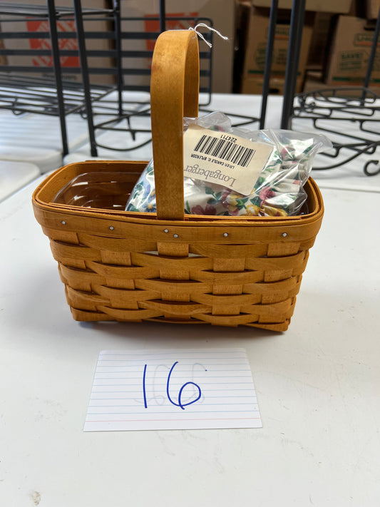 Longaberger Candle Basket with Liner and Protector