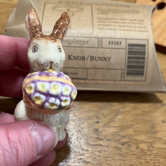 Longaberger bunny knob