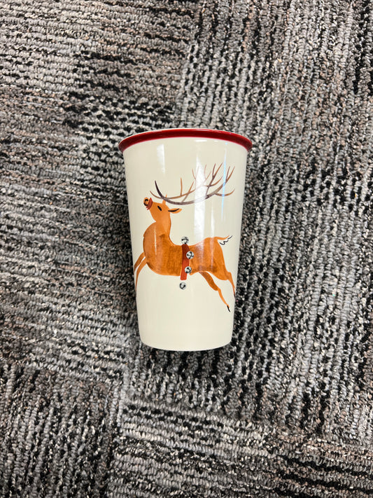 The longaberger company travel reindeer mug