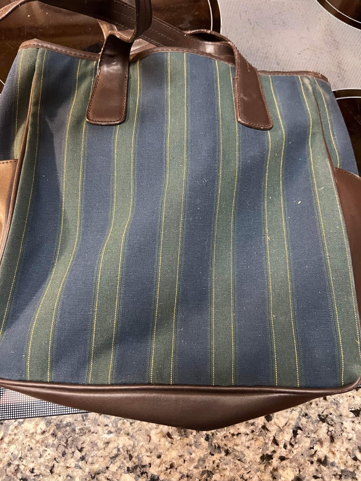 Longaberger Membership Stripe Purse