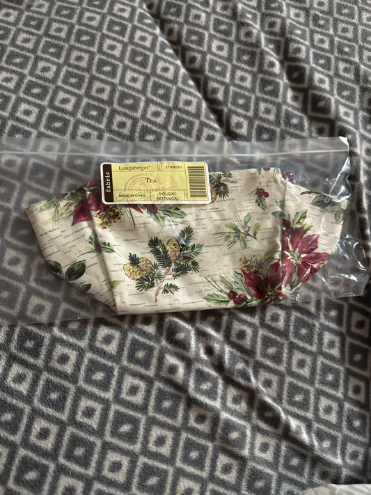 Longaberger Tea Liner in Holiday Botanical