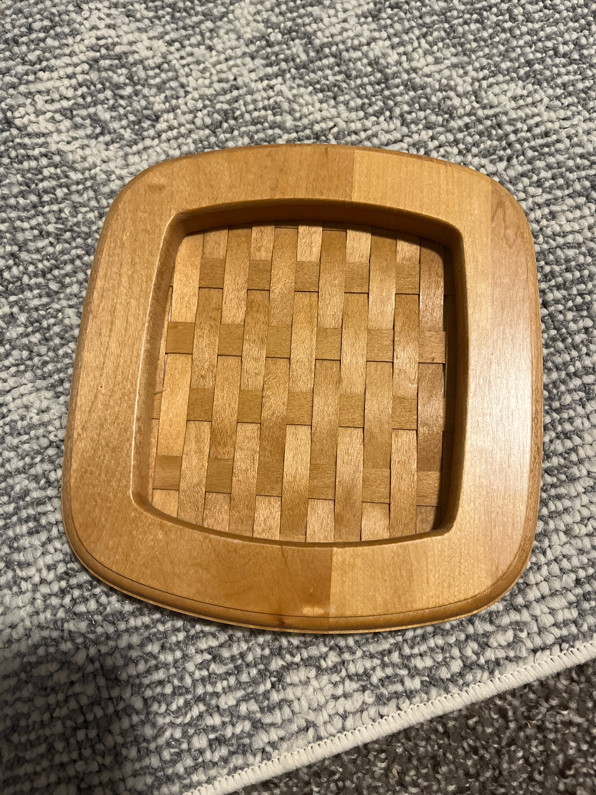 Woven basket lid 7.5”x7”