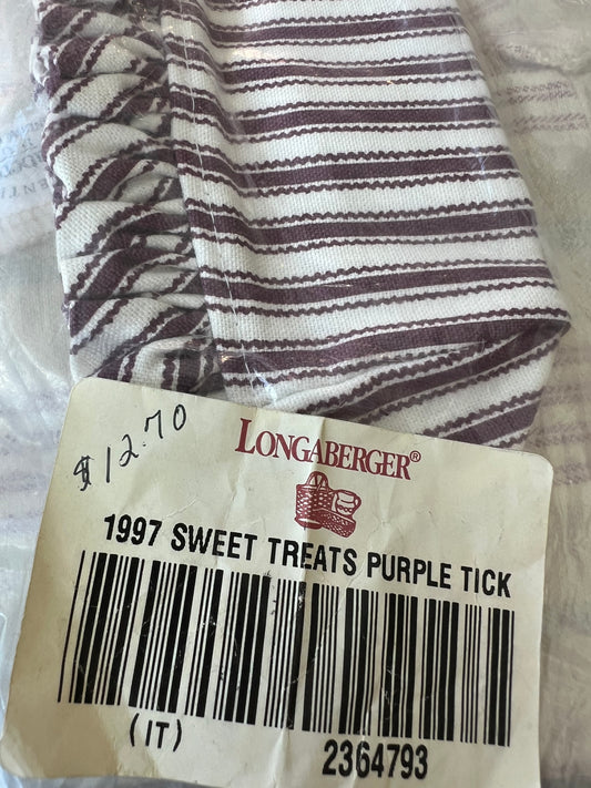 Longaberger sweet treats in purple ticking