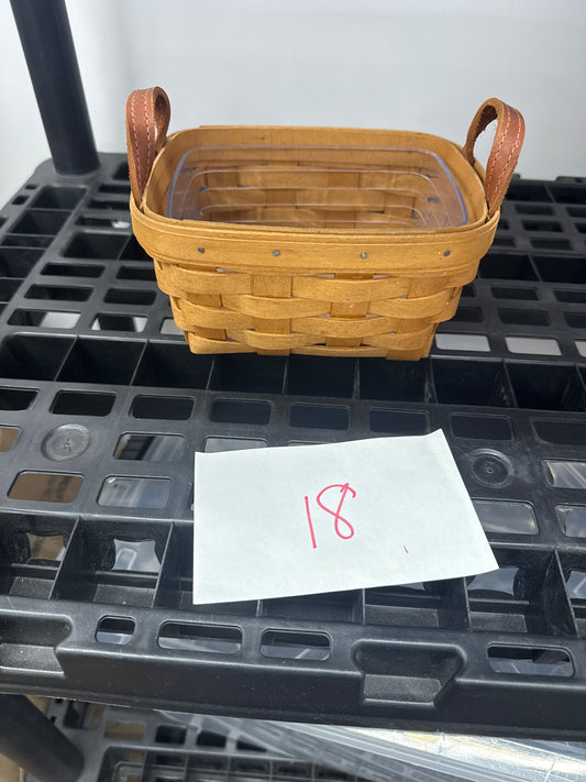 Longaberger tea basket with hard protector