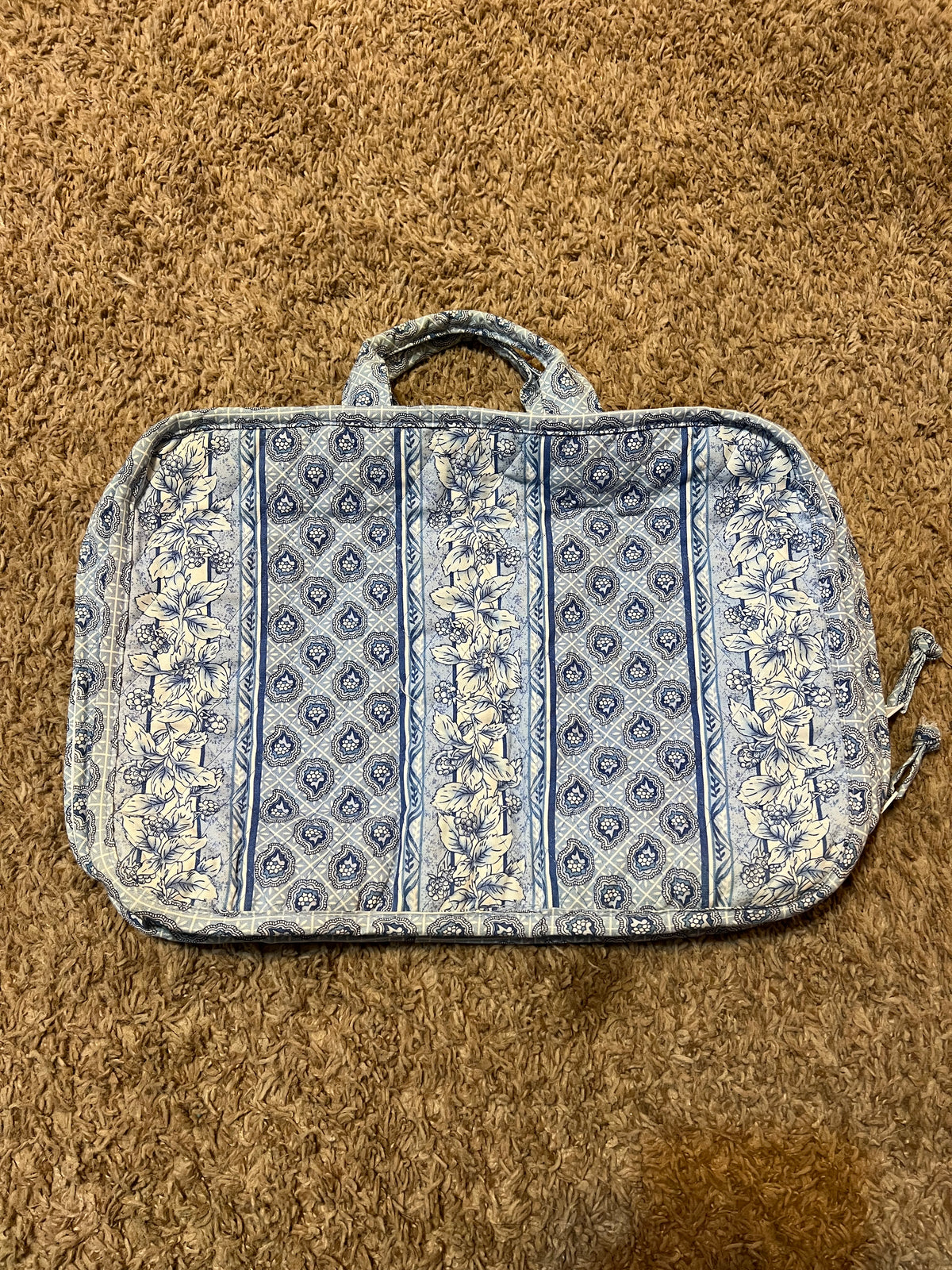 Longaberger travel tote in provincial paisley