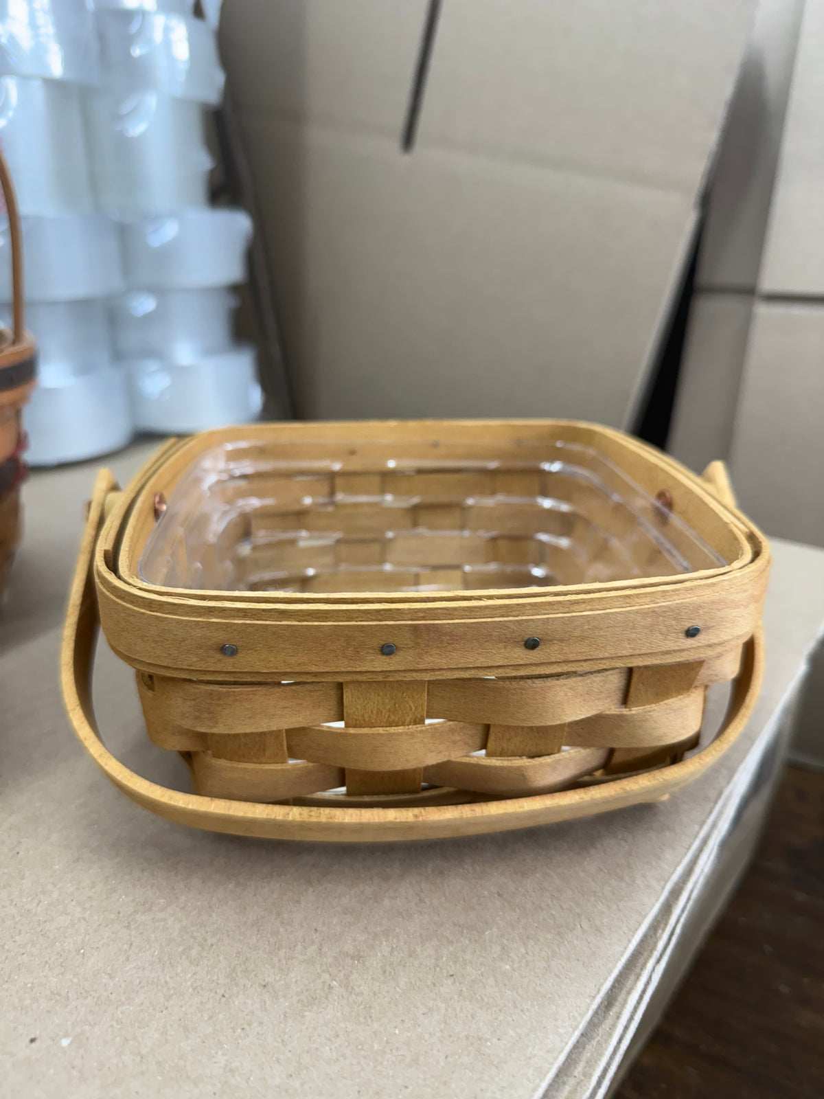 Longaberger small berry basket with protector