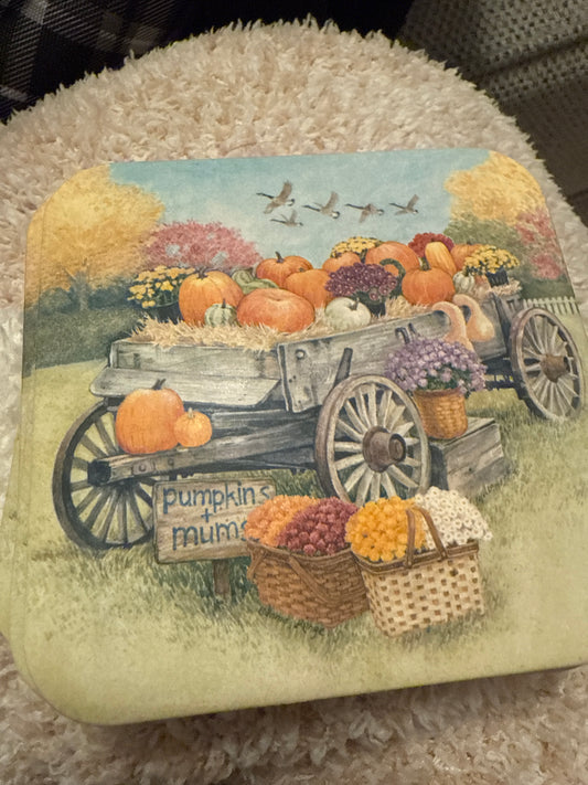 Longaberger fall coasters (set of 4)