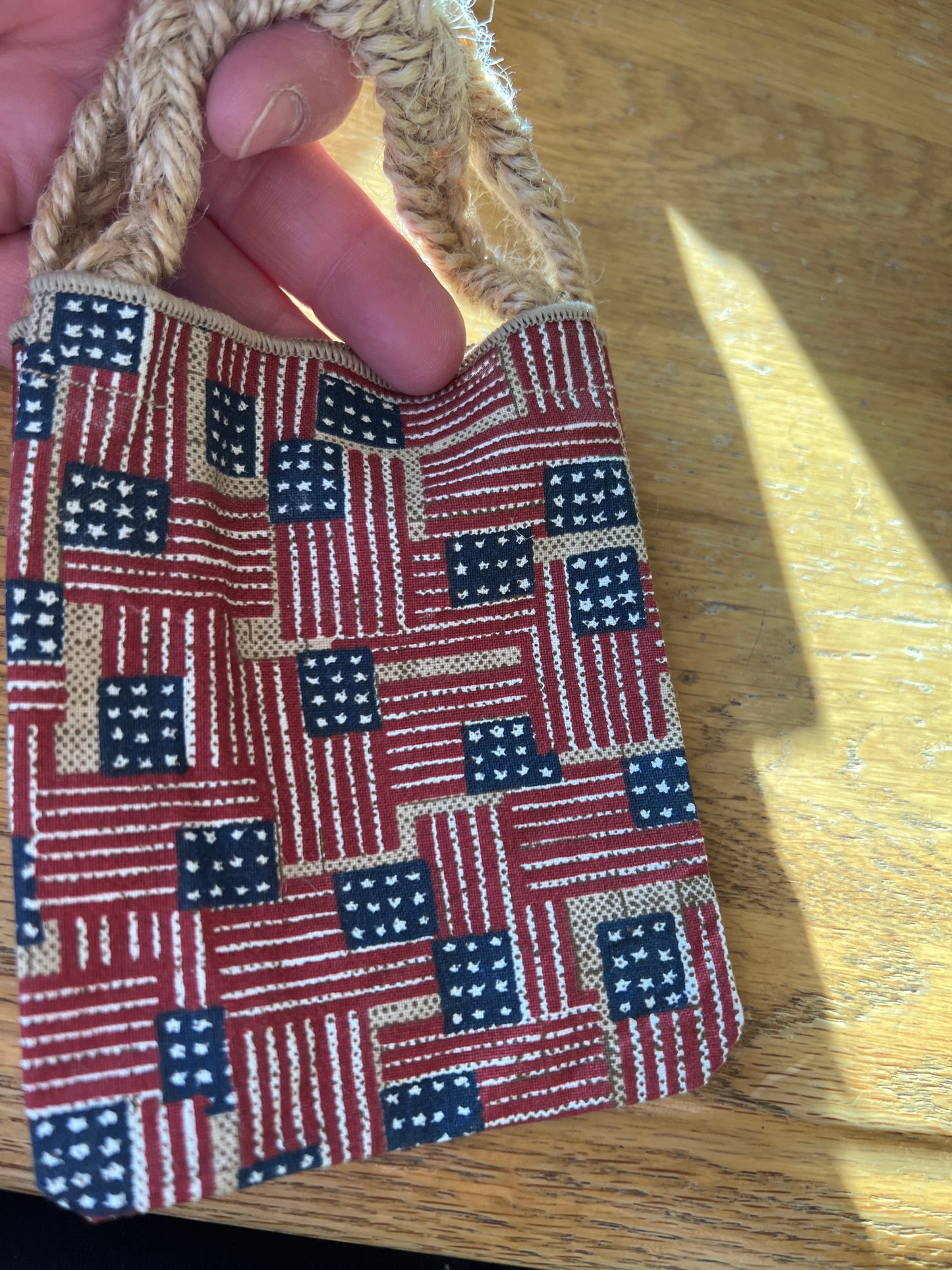 Longaberger old glory mini tote