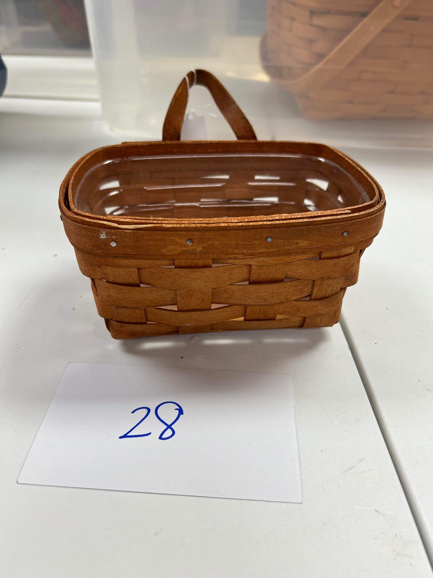 Longaberger Small Key Basket with Protector