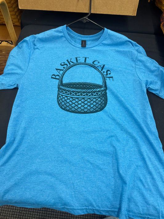 Bonkers4baskets blue t-shirt (size large)