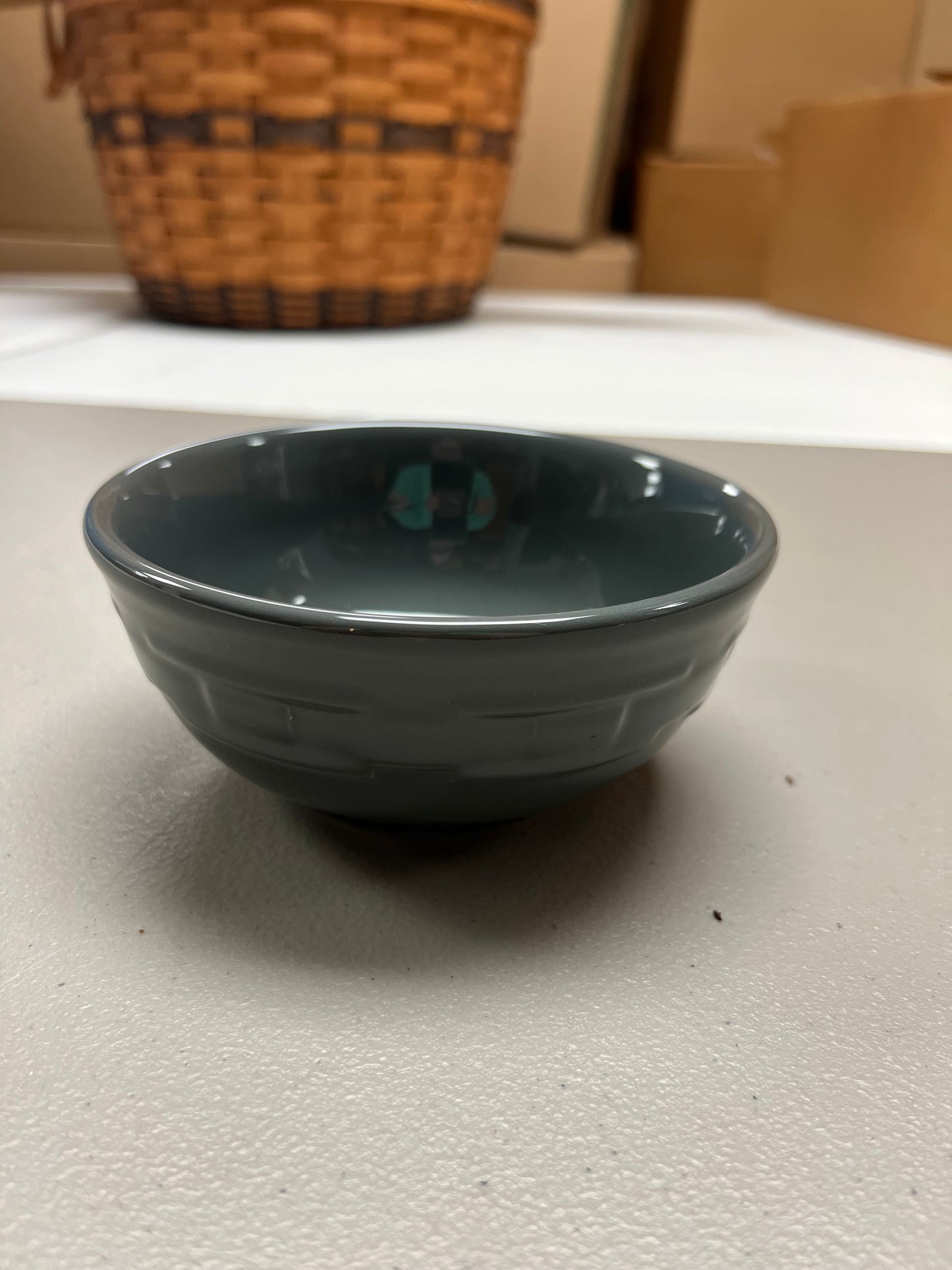 Longaberger small cereal bowl in pewter