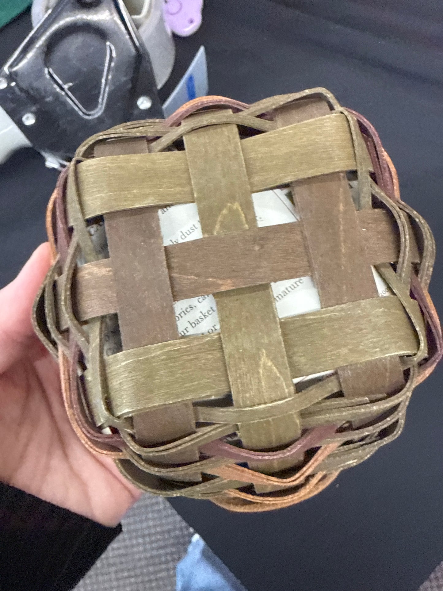 Longaberger 4” work basket with protector