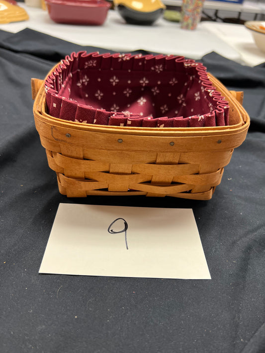 Longaberger Small Berry basket with liner