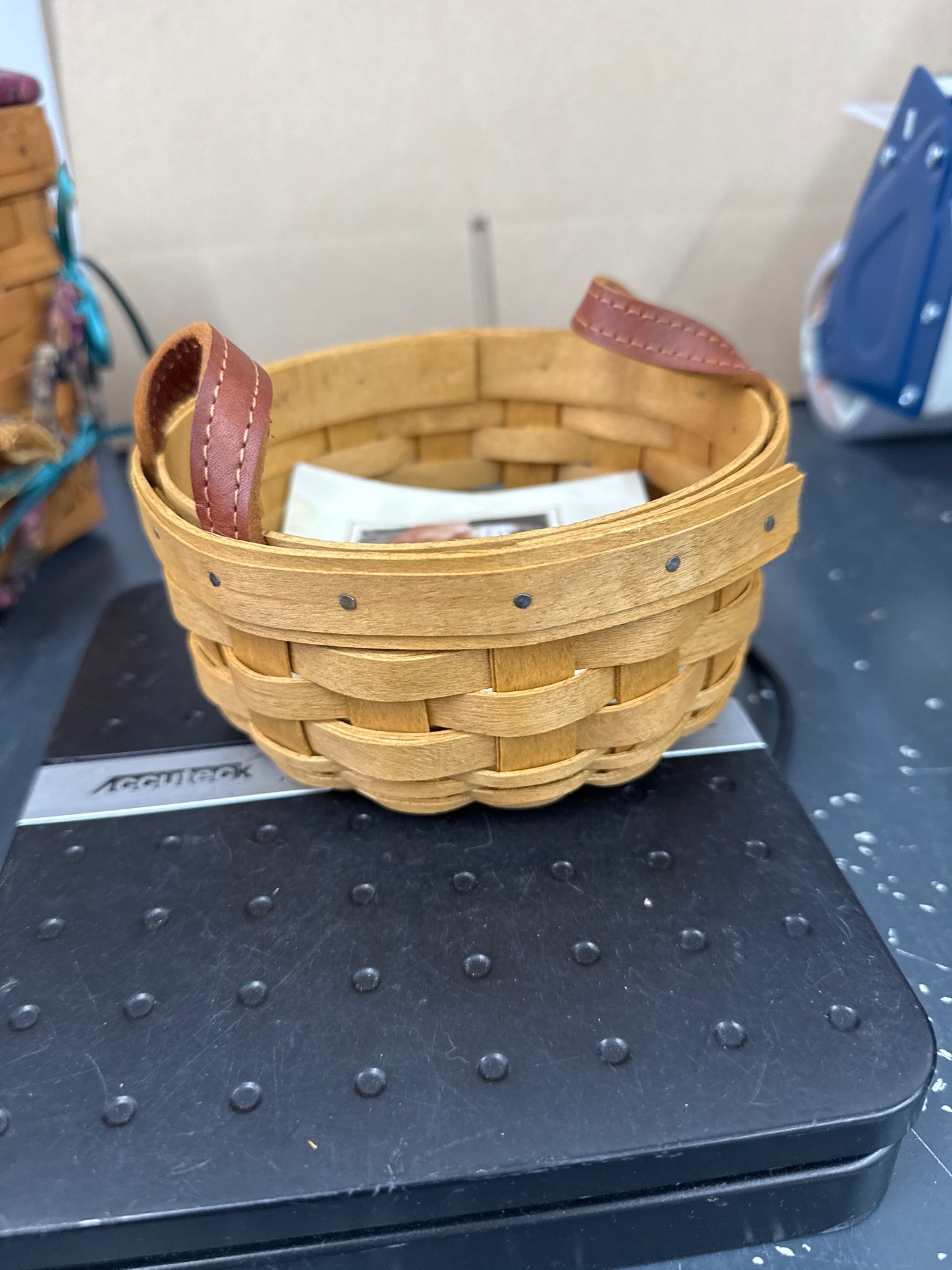 Longaberger saffron basket