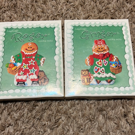 Longaberger Rodgers and gingers cookie molds