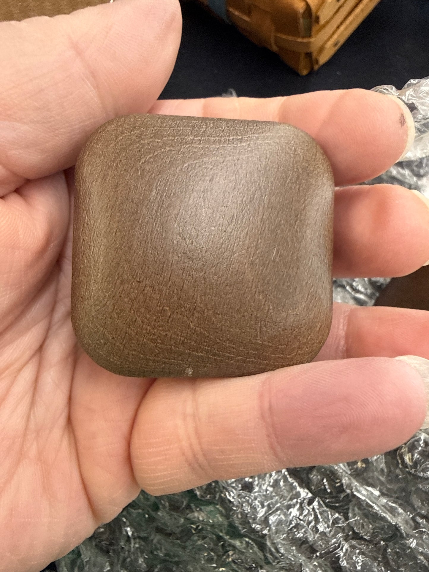 Longaberger large brown knob