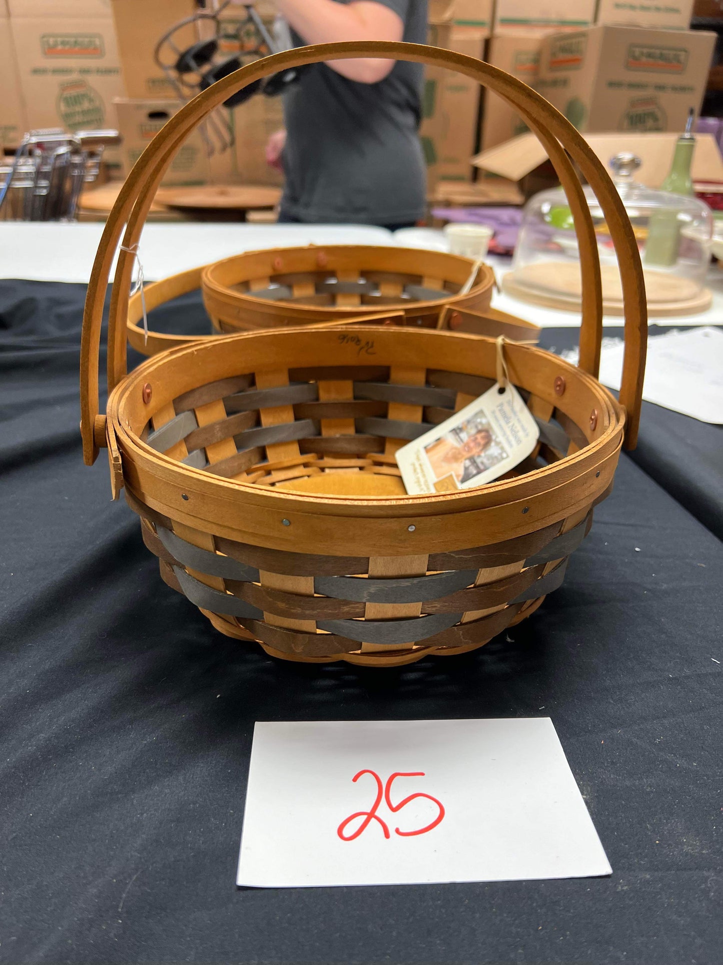 Longaberger Fieldcrest Double Handled Basket