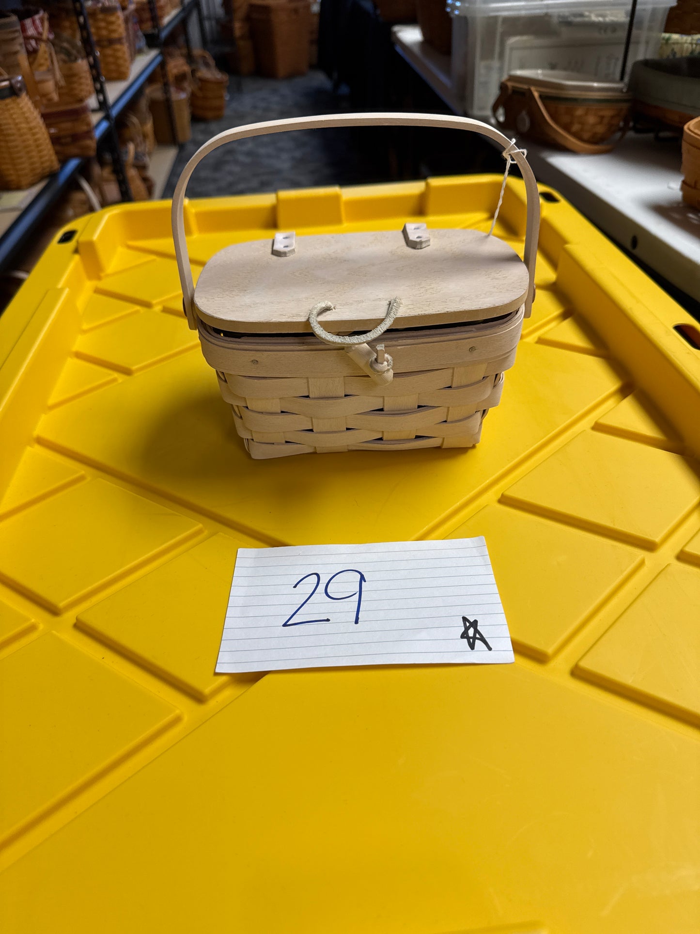 Longaberger kiddie purse with liner and protector